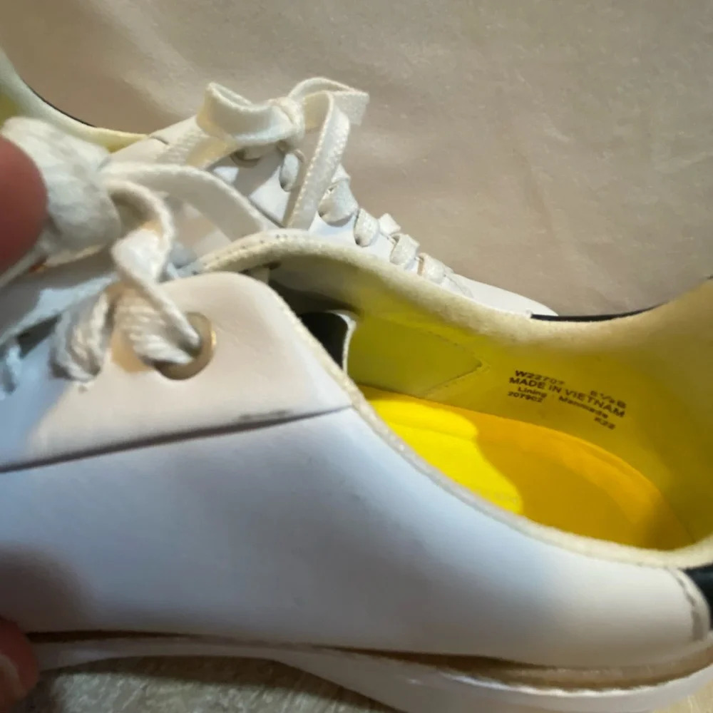 Cole Haan grand pro top spin leather sneaker 8.5 leather white - Picture 9 of 13